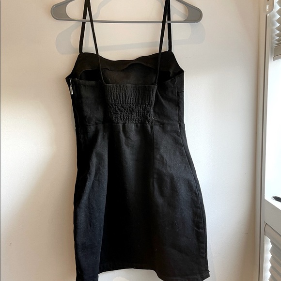 Zara Black Denim Dress - Picture 3 of 3